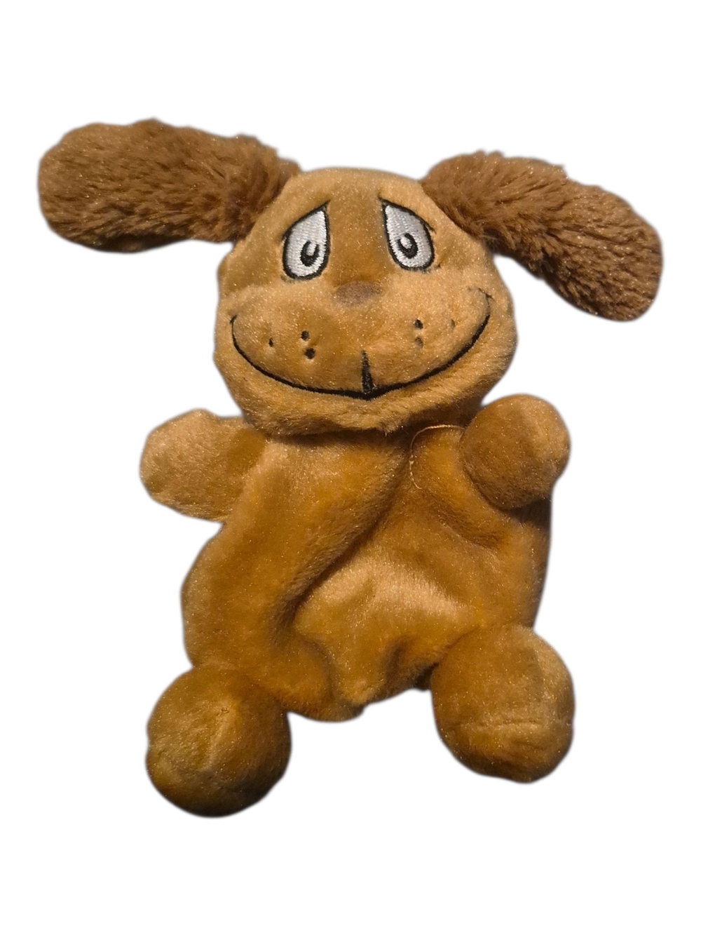Dr. Seuss Brown Plush Dog Toy - Aurora Palm Pals Grinch Max. Beanie Baby. Small